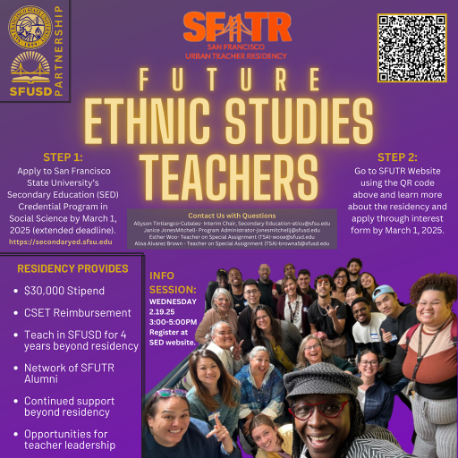 Future Ethnic Studies Teachers Flyer